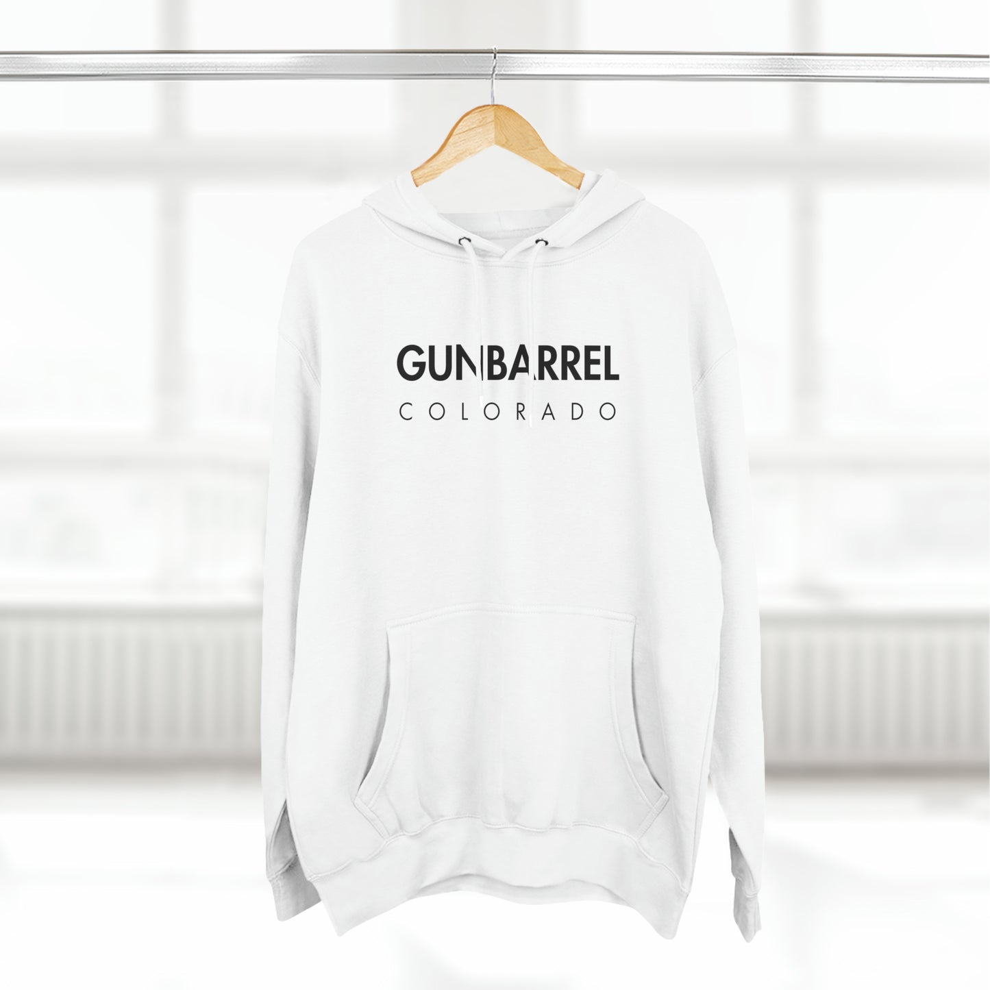 Gunbarrel Colorado Super Cozy Winter Hoodie - White Unisex Premium Pullover Hoodie