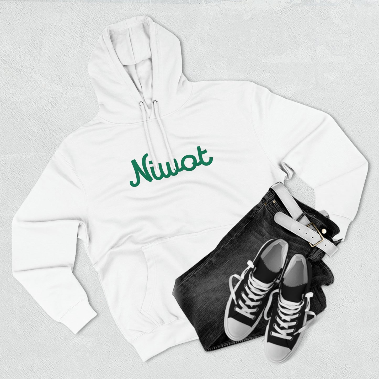 Niwot Super Cozy Winter Hoodie - White Unisex Premium Pullover Hoodie