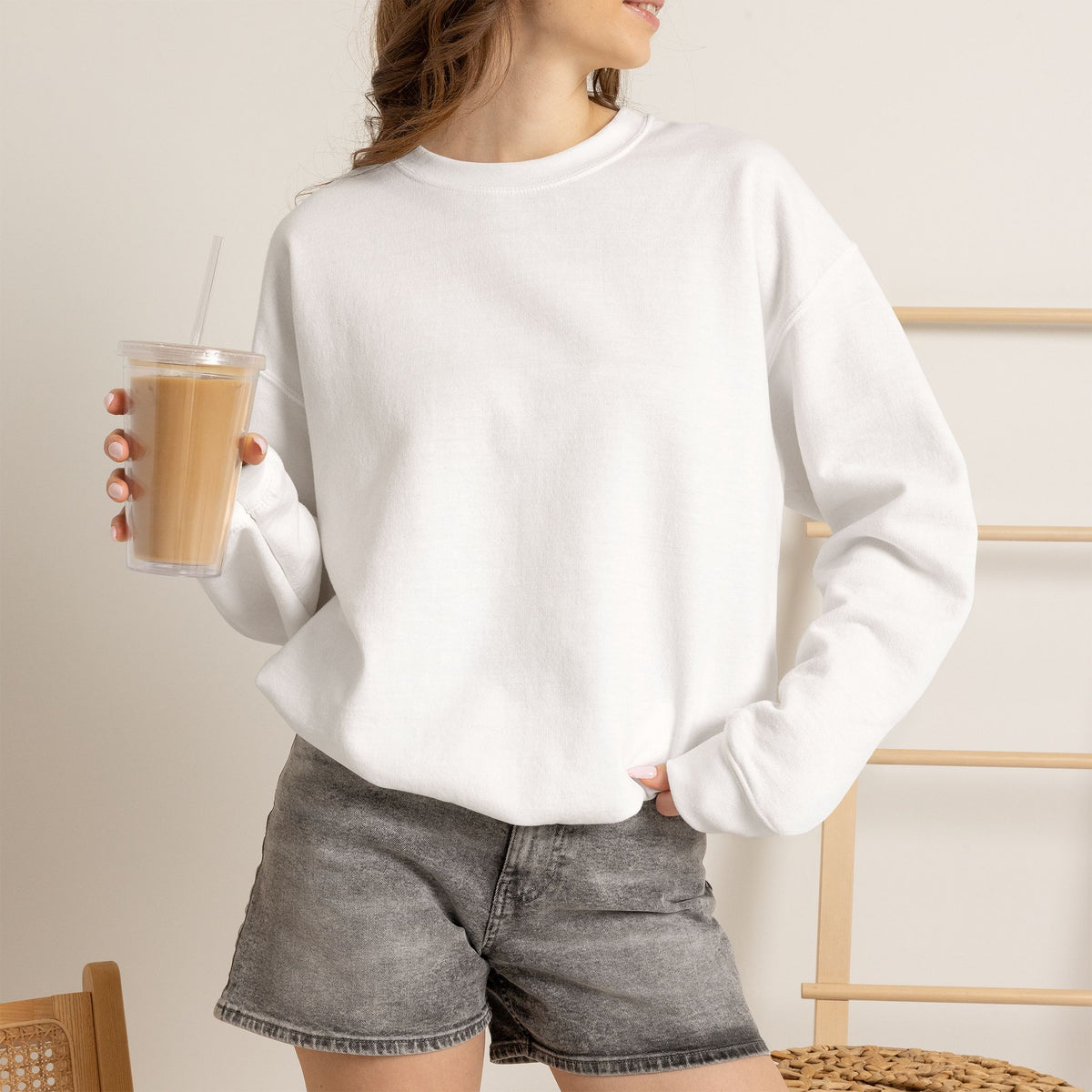 Embroidered Gunbarrel Crewneck