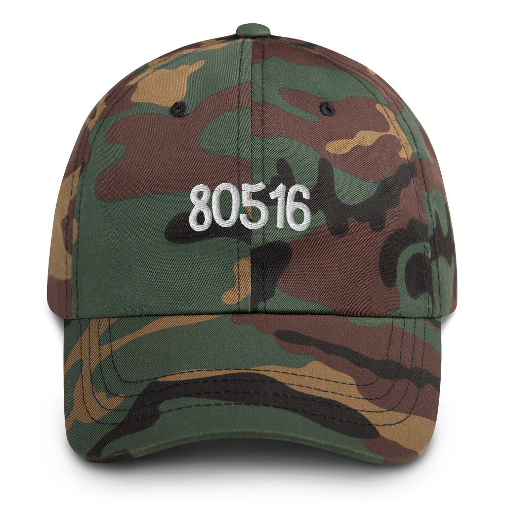 80516 Zip Code Embroidered Dad hat