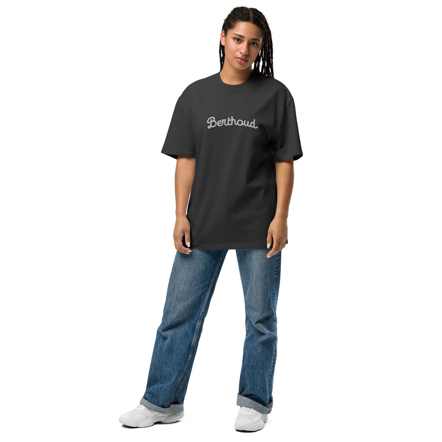 Berthoud Embroidered Oversized faded t-shirt