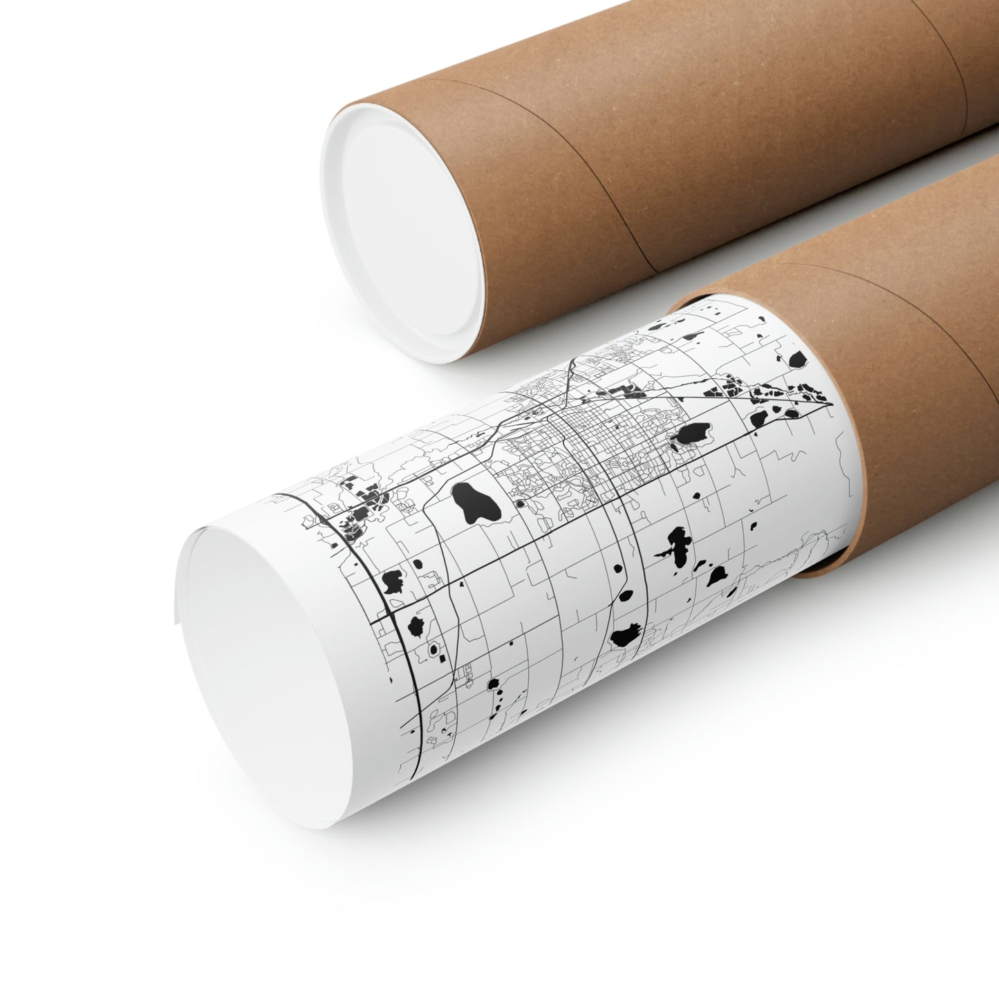 Map of Longmont Matte Poster 11x14