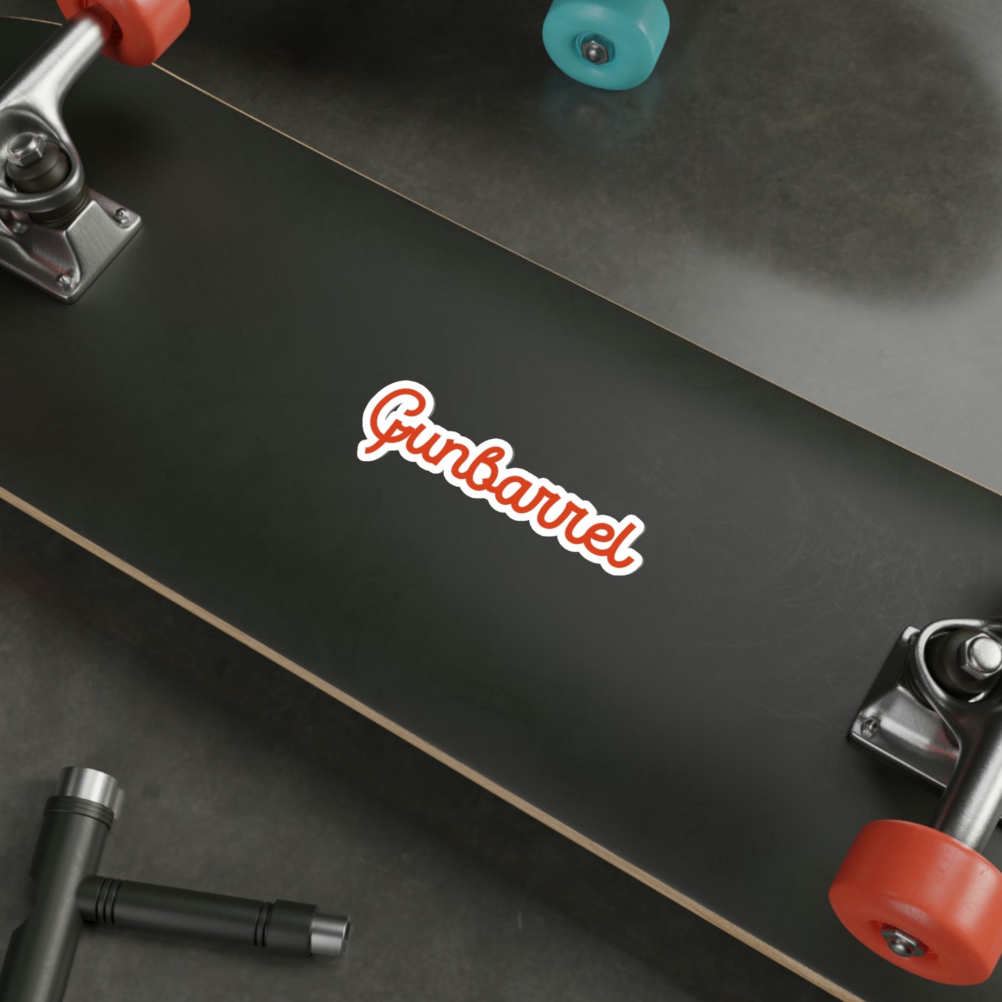 Gunbarrel Red Die-Cut Stickers