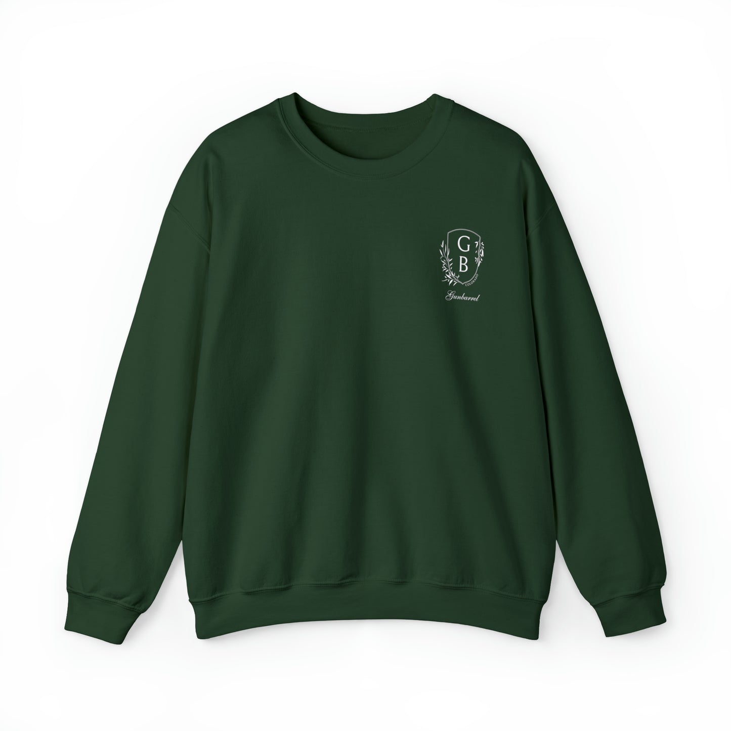 Preppy Gunbarrel Forest Green Crewneck - Unisex Heavy Blend™ Crewneck Sweatshirt