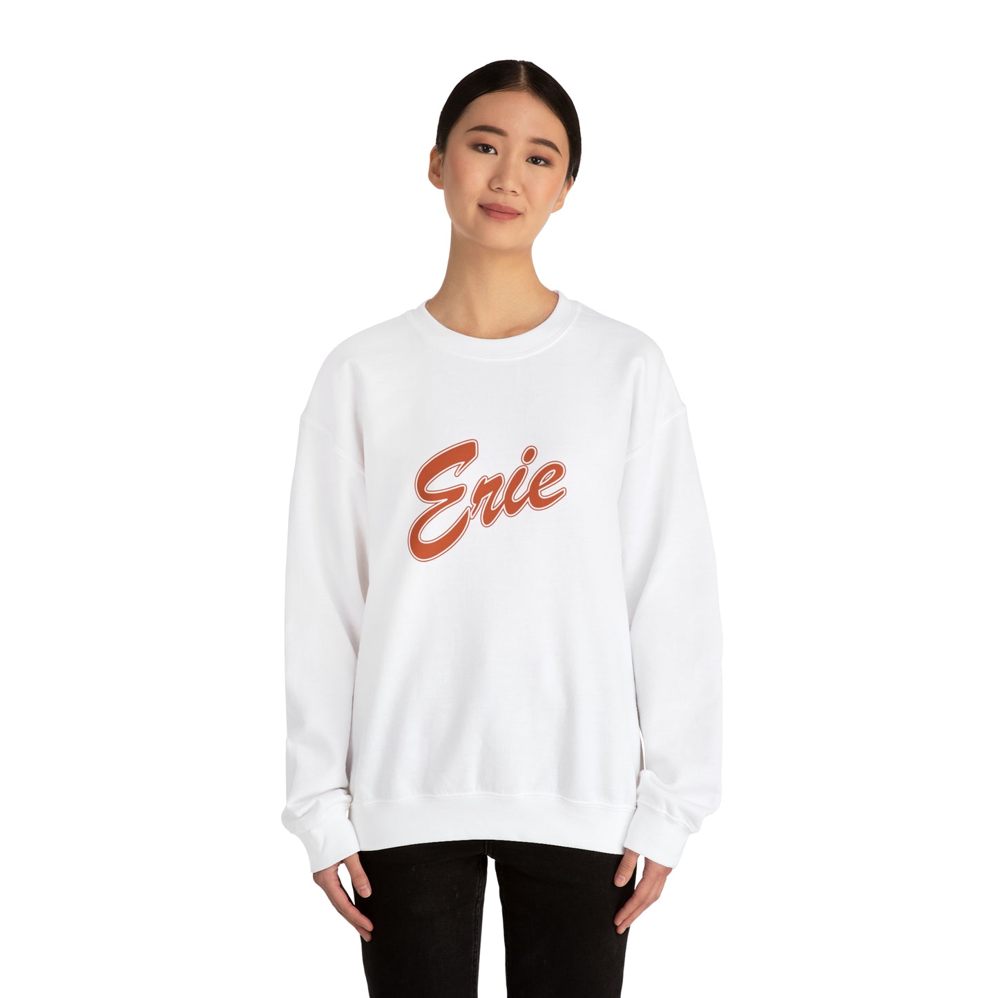 Erie Varsity Cozy Crewneck - Unisex Heavy Blend™ Crewneck Sweatshirt