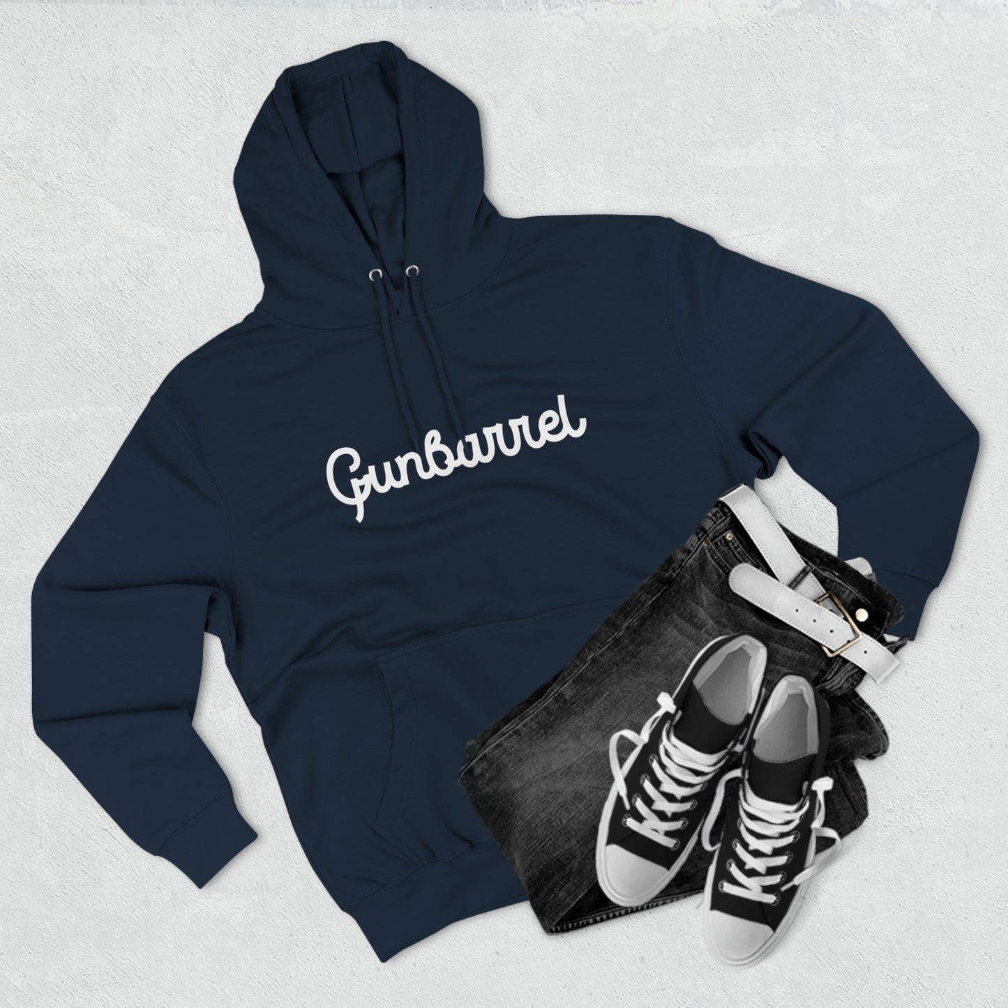 Gunbarrel Super Cozy Winter Hoodie - Navy Unisex Premium Pullover Hoodie