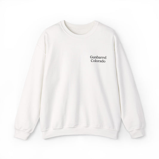 Embroidered Gunbarrel Crewneck