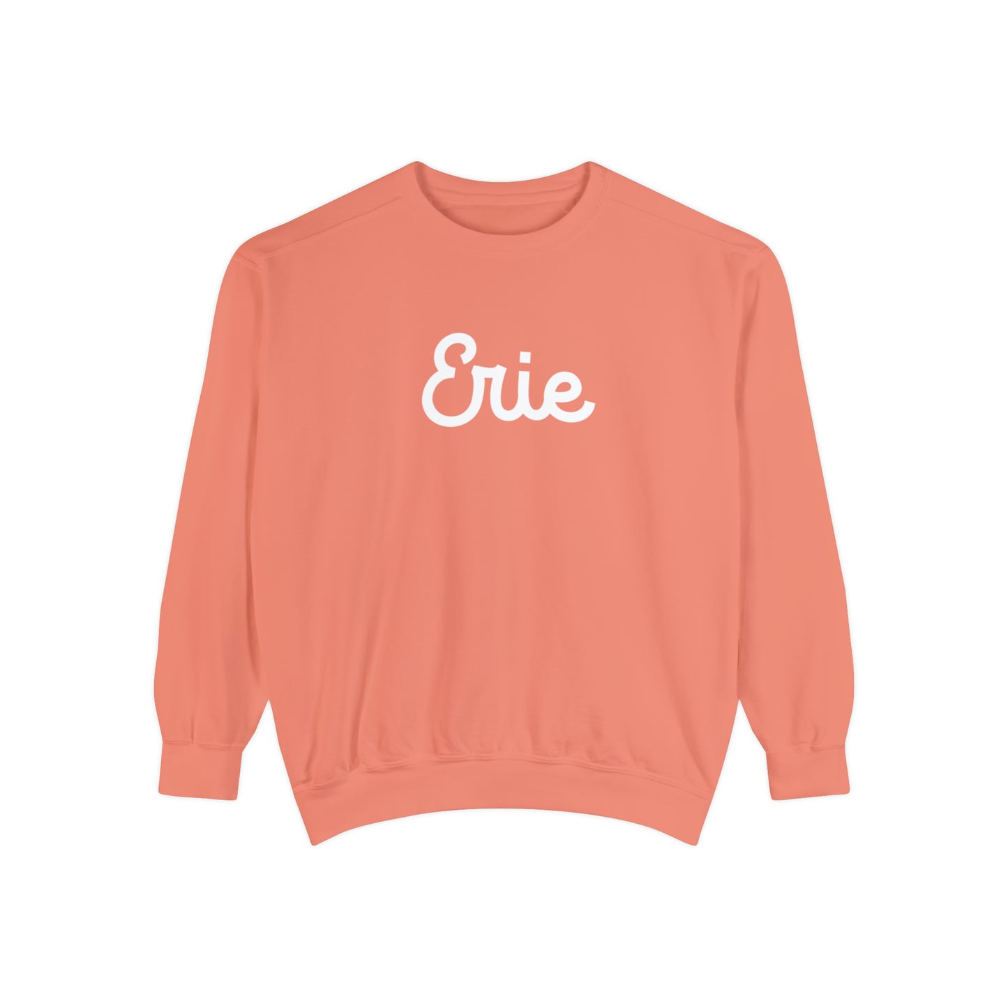 Erie Colorado - Faded Terracotta Crewneck Unisex Garment-Dyed Sweatshirt