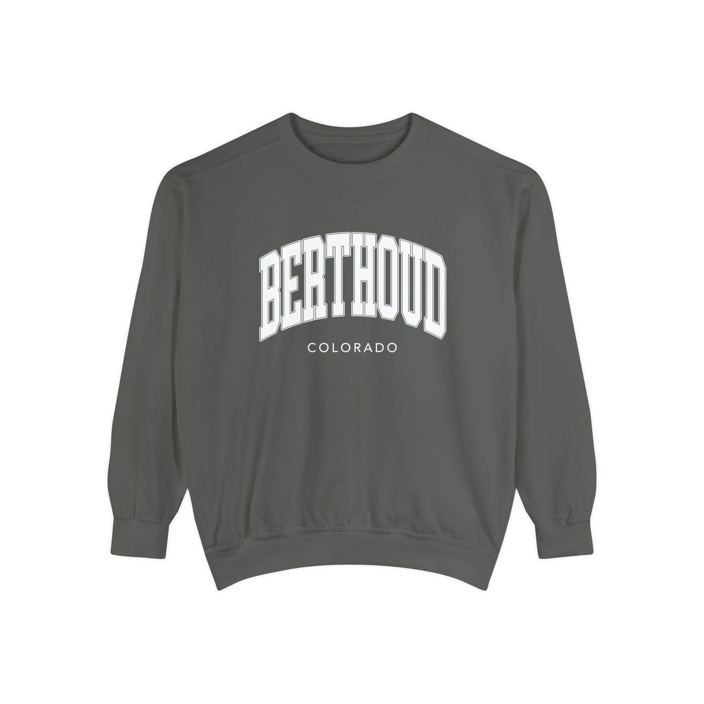 Berthoud Co - Faded Pepper Crewneck Unisex Garment-Dyed Sweatshirt