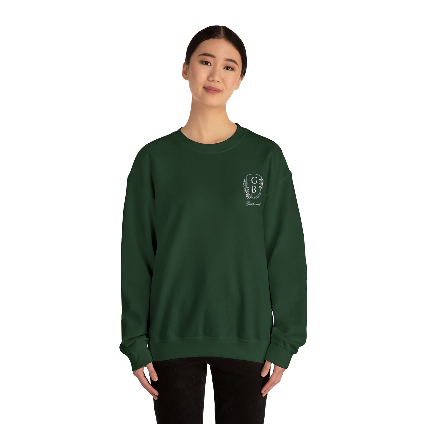 Preppy Gunbarrel Forest Green Crewneck - Unisex Heavy Blend™ Crewneck Sweatshirt