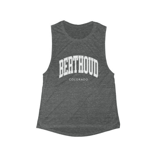 Berthoud Gray Tank - Women's Flowy Scoop Muscle Tank