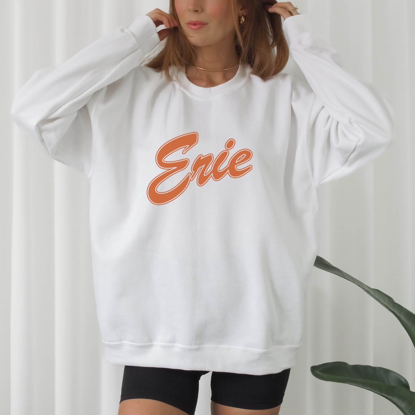 Erie Varsity Cozy Crewneck - Unisex Heavy Blend™ Crewneck Sweatshirt