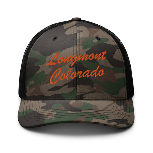 Fishing & Hunting Longmont Camo Trucker Hat