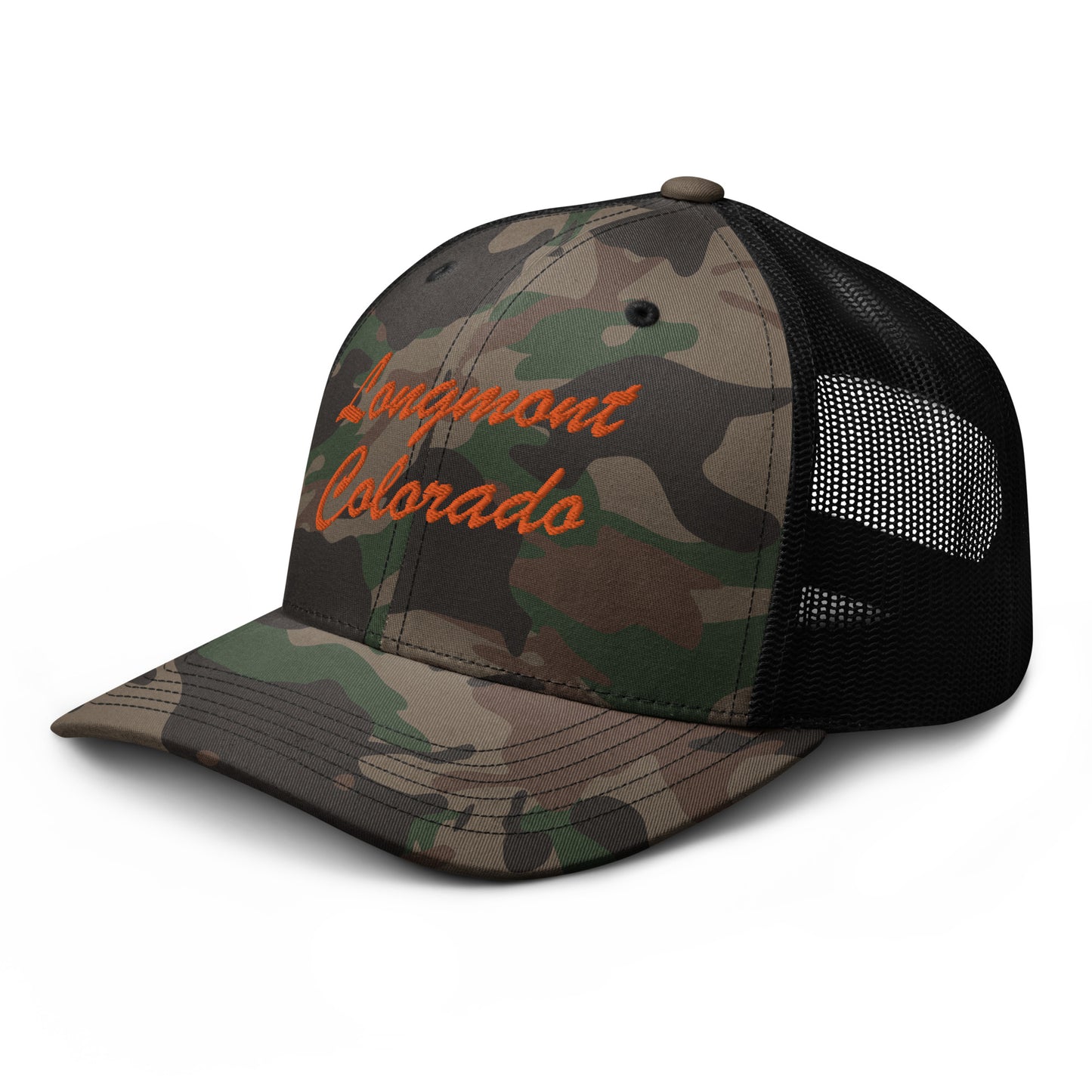 Fishing & Hunting Longmont Camo Trucker Hat