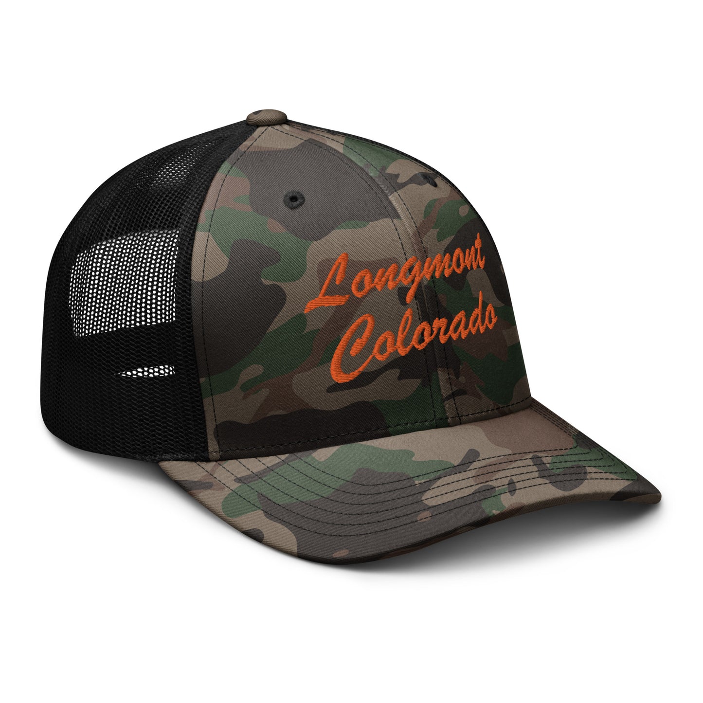 Fishing & Hunting Longmont Camo Trucker Hat