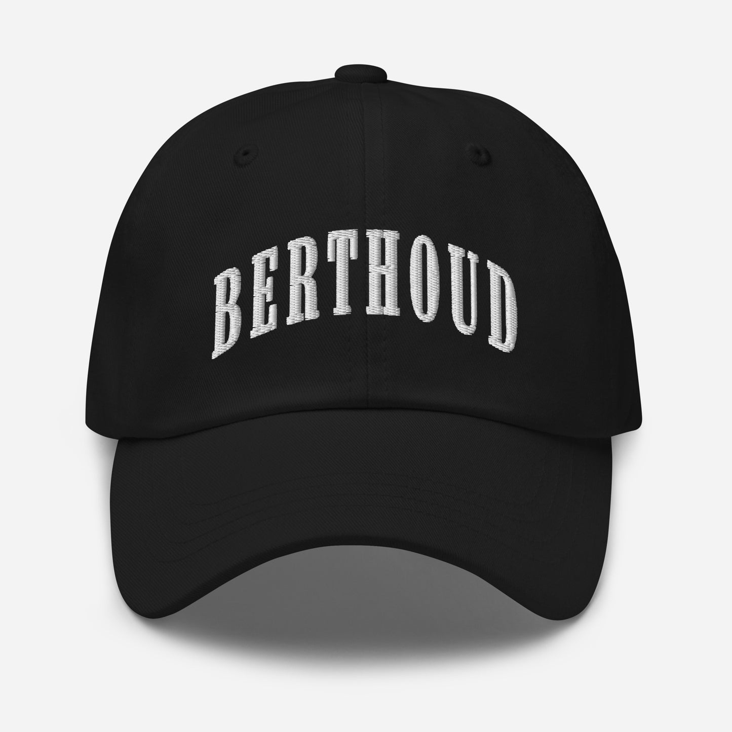 Berthoud Black Embroidered Dad hat