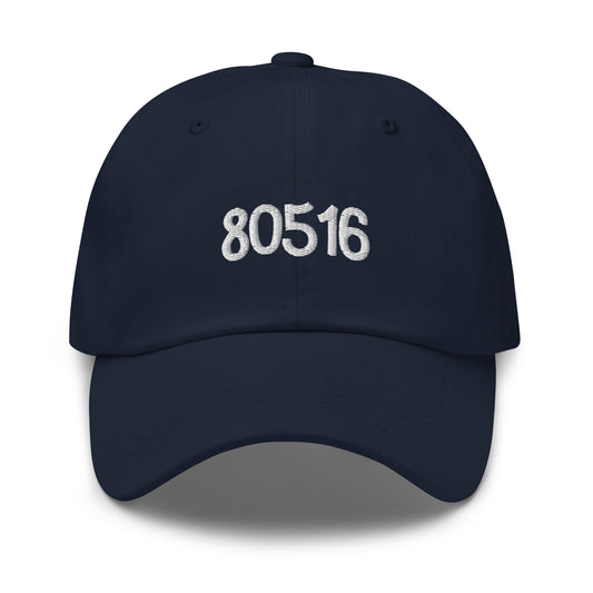 80516 Zip Code Embroidered Dad hat