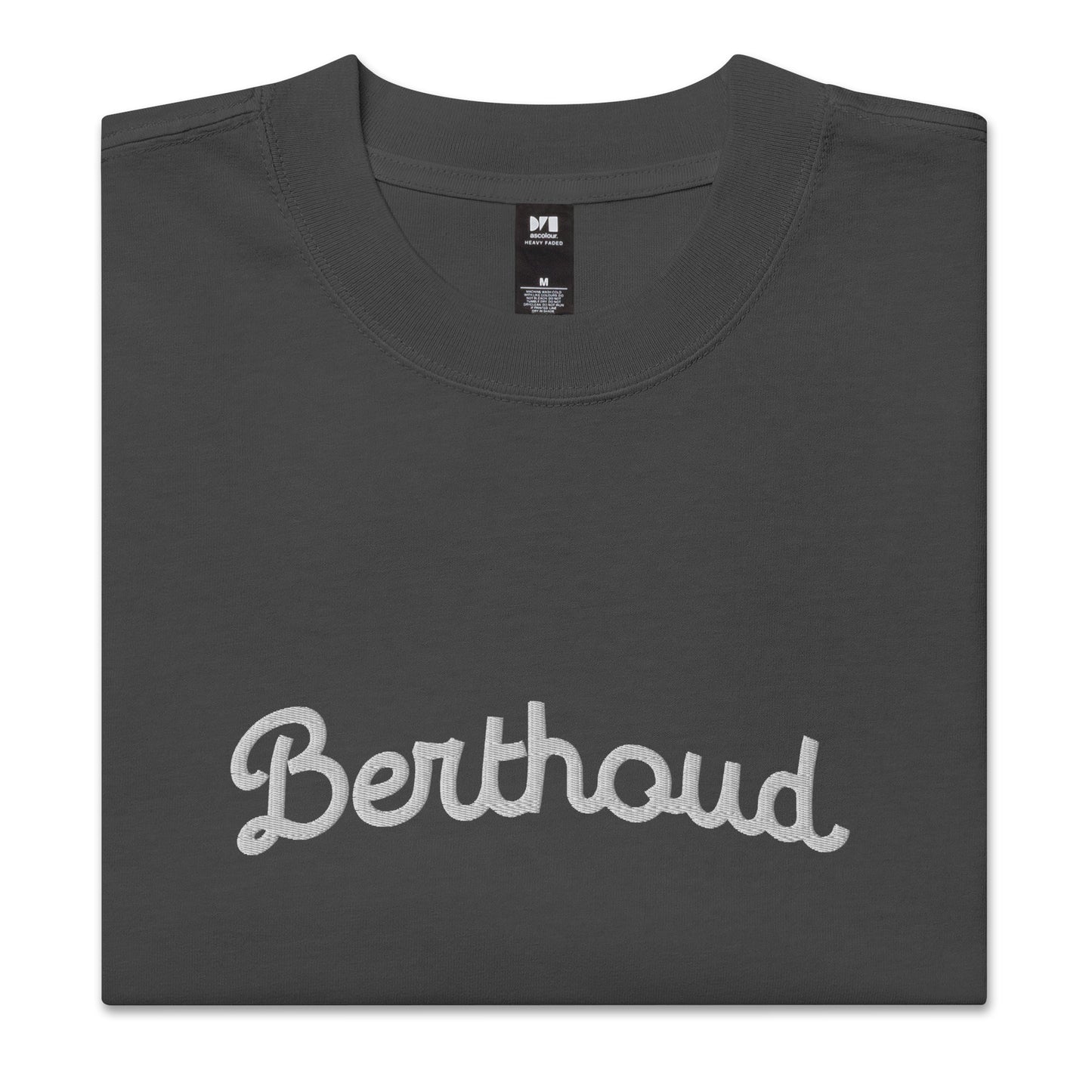 Berthoud Embroidered Oversized faded t-shirt