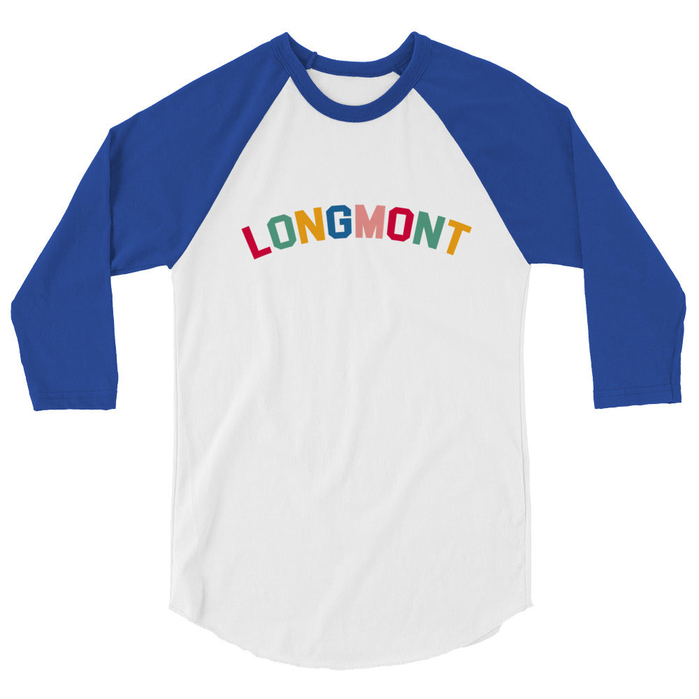 Longmont Colorful Baseball Tshirt