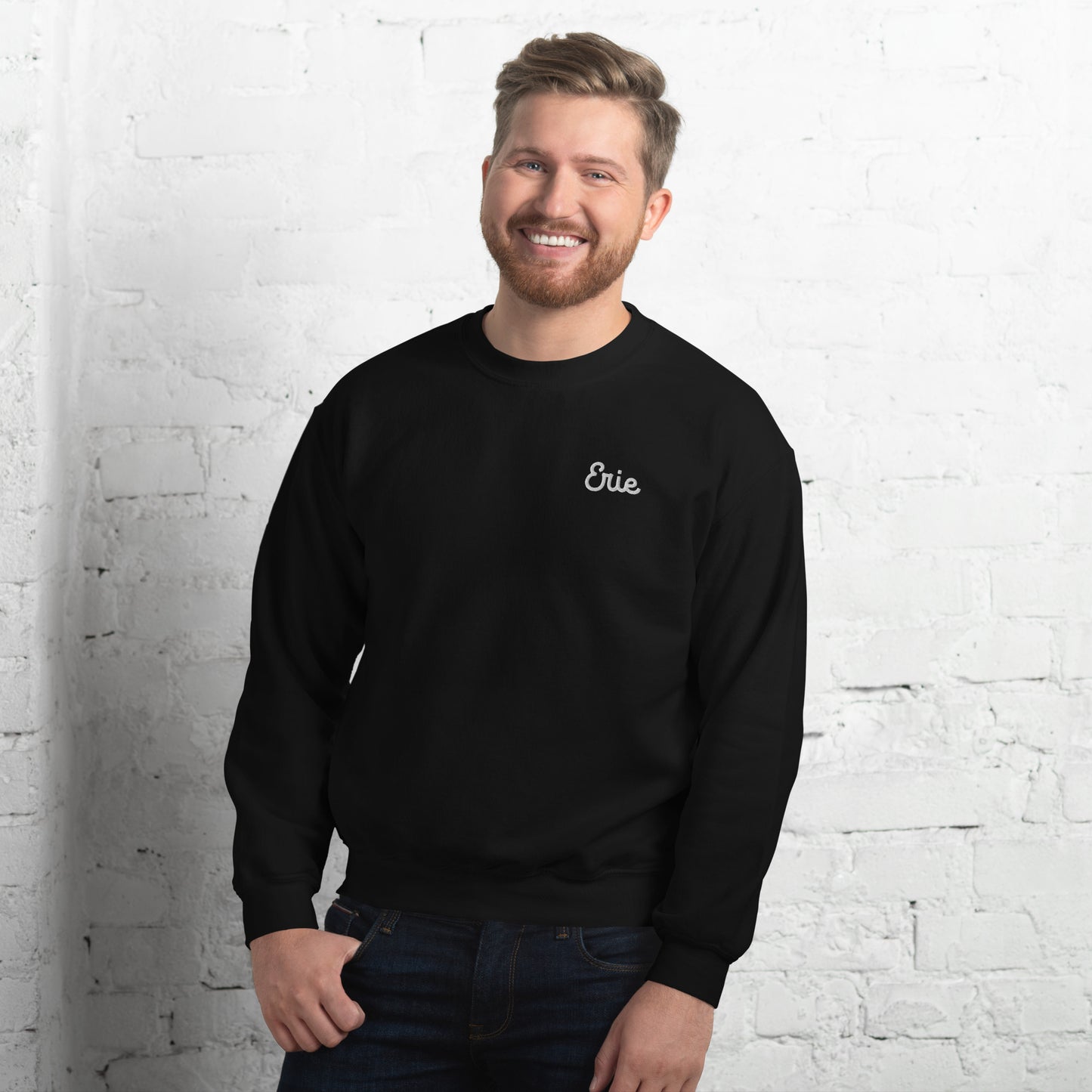 Embroidered Erie Cozy Crewneck