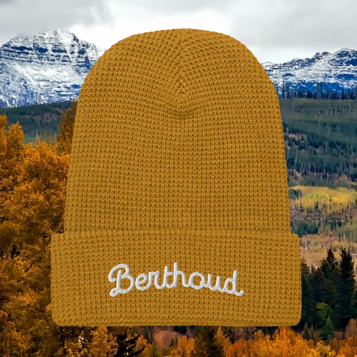 Berthoud Embroidered Waffle beanie