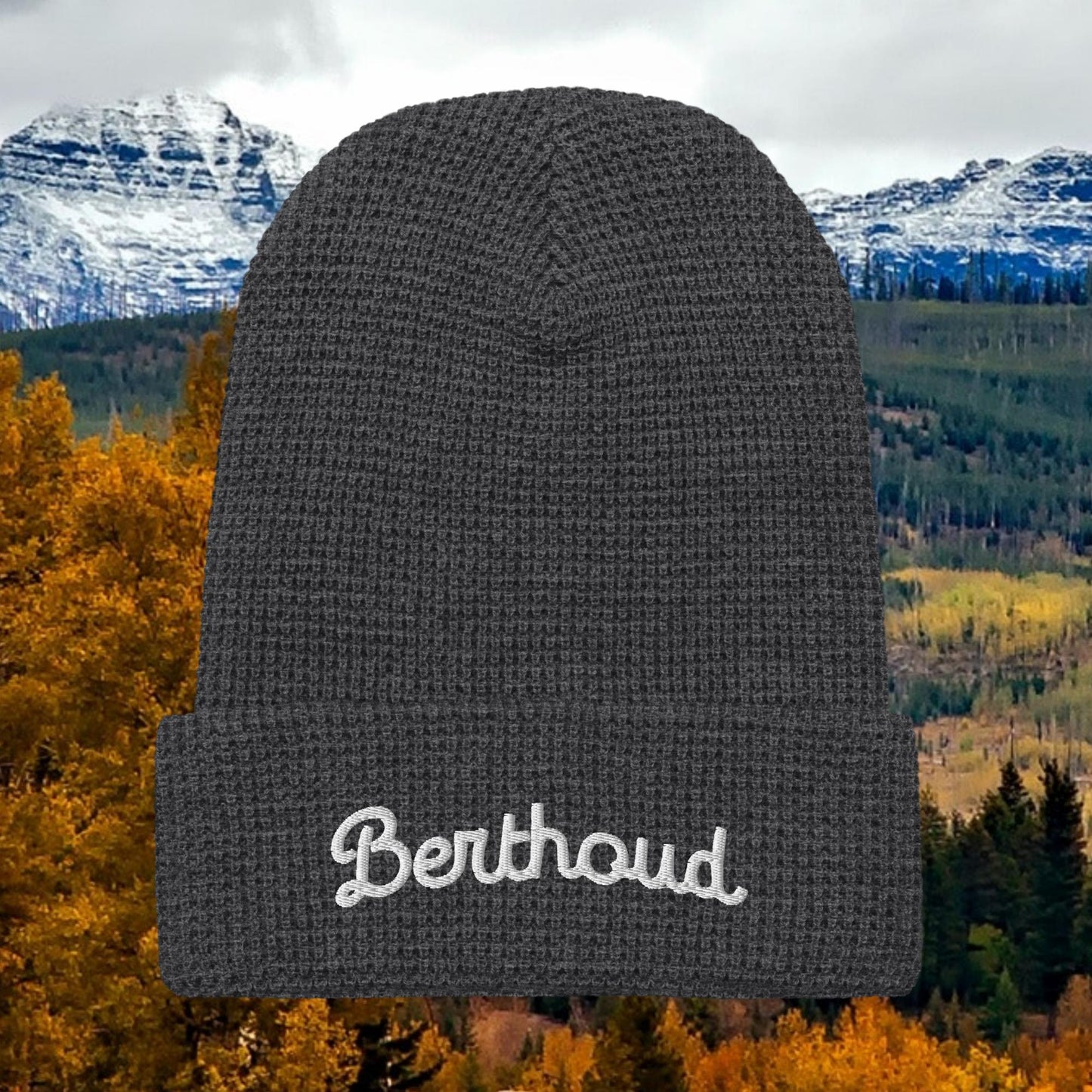 Berthoud Embroidered Waffle beanie