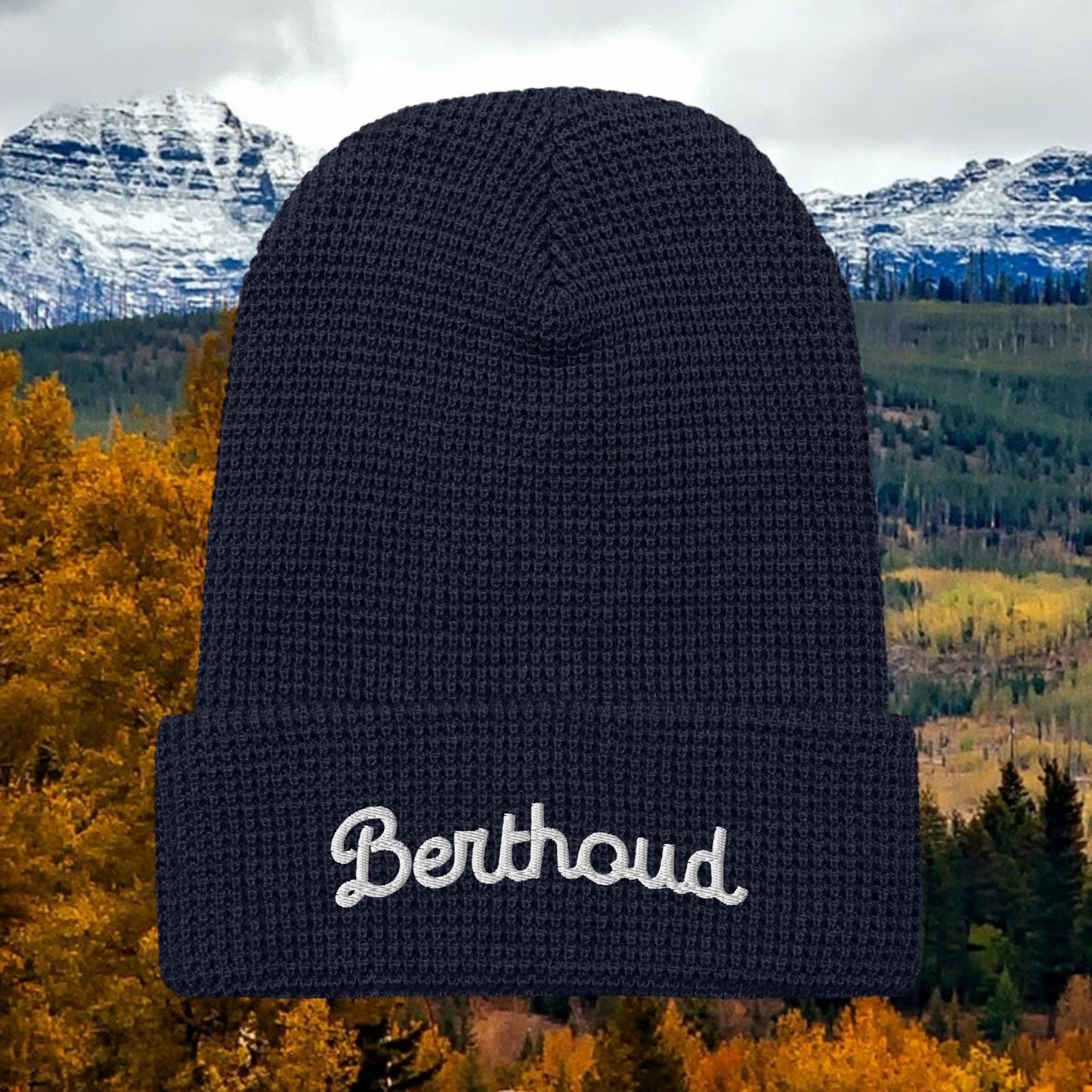 Berthoud Embroidered Waffle beanie