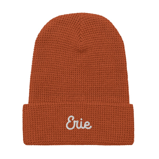 Erie Colorado Embroidered Orange Waffle beanie