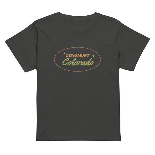 Longmont Colorado Vintage Feel - Women’s high-waisted t-shirt