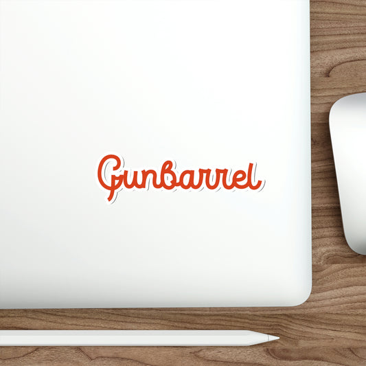 Gunbarrel Red Die-Cut Stickers