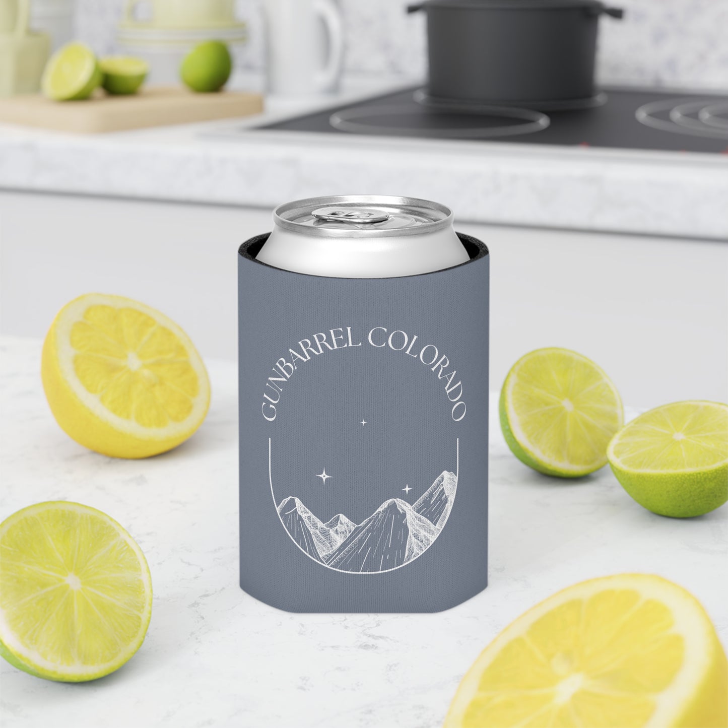 Starry Night Gunbarrel Can Cooler