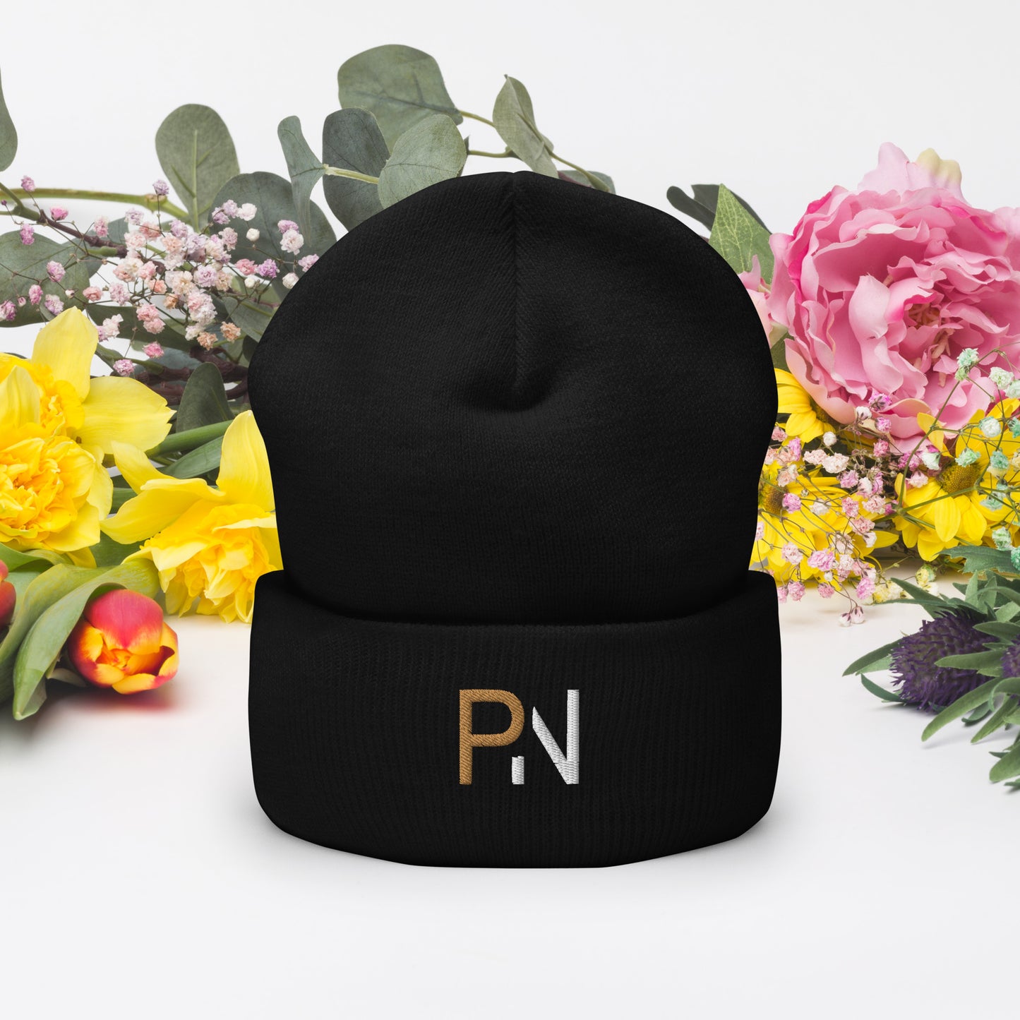 PN Embroidered Cuffed Beanie