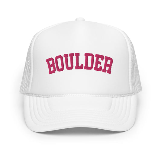 Pink Boulder Foam Trucker Hat