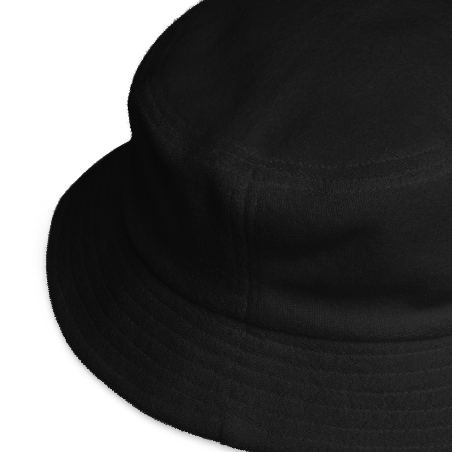 PN embroidered Unstructured terry cloth bucket hat