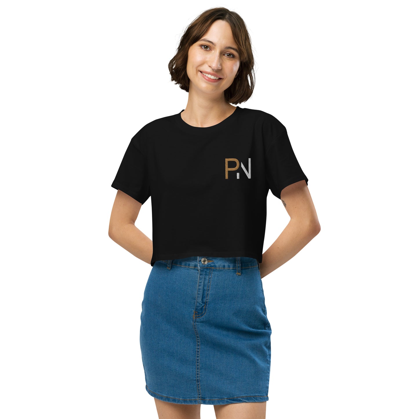 PN Embroidered Women’s crop top